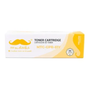 Moustache Remanufactured Canon GPR-51Y 8519B003AA Yellow Premium Toner Cartridge