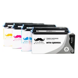 Moustache Remanufactured HP 124A BK/C/M/Y Toner Cartridge Combo Set