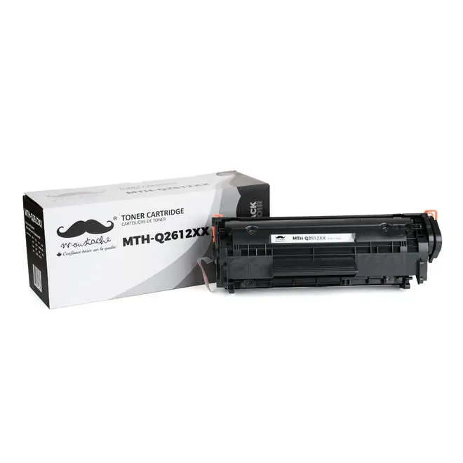 Moustache Remanufactured HP 12X Q2612XX Black Extra High Yield Toner Cartridge