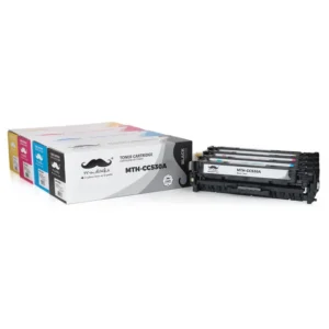 Moustache Remanufactured HP 304A CC530A CC531A CC532A CC533A BK/C/M/Y Toner Cartridge Combo