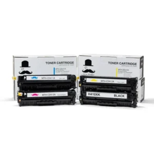 Moustache Remanufactured HP 305X 305A BK/C/M/Y Toner Cartridge Combo