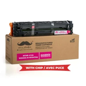 Moustache Remanufactured HP 414A W2023A Magenta Toner Cartridge w/Chip