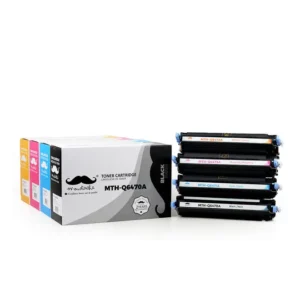 Moustache Remanufactured HP 501A-502A BK/C/M/Y Toner Cartridge Combo