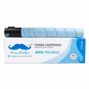 Moustache Remanufactured Konica Minolta TN-514C A9E8430 Cyan Premium Toner Cartridge