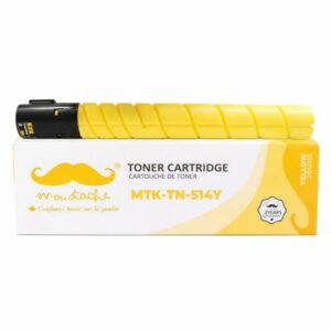 Moustache Remanufactured Konica Minolta TN-514Y A9E8230 Yellow Premium Toner Cartridge