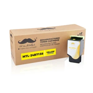 Moustache Remanufactured Lexmark 24B7156 Yellow Toner Cartridge
