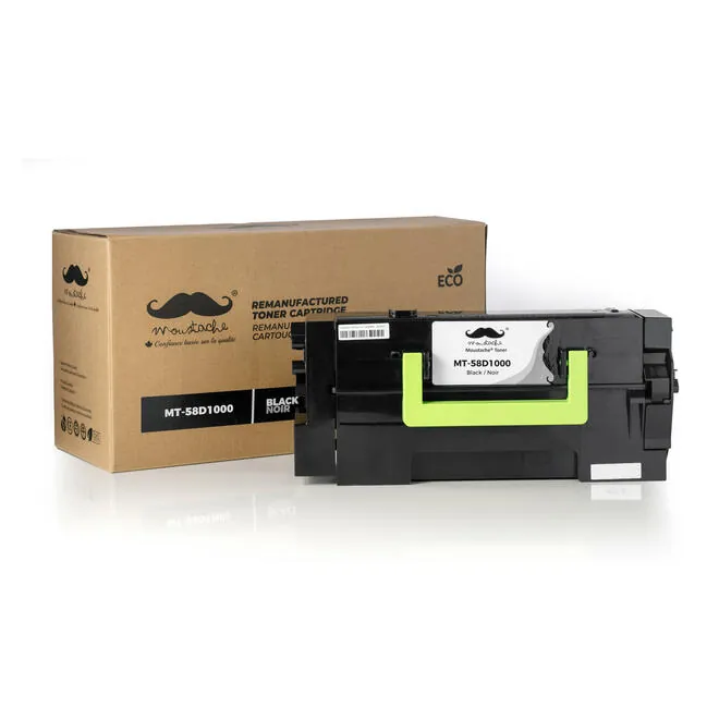 Moustache Remanufactured Lexmark 58D1000 Black Toner Cartridge