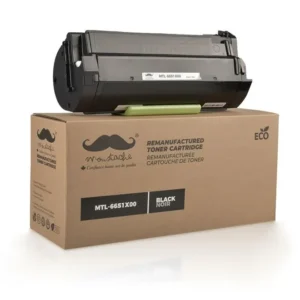 Moustache Remanufactured Lexmark 66S1X00 Black High Yield Toner Cartridge