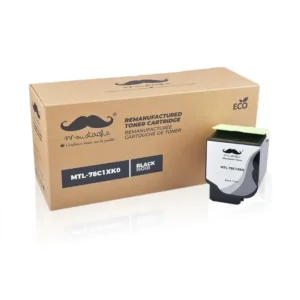 Moustache Remanufactured Lexmark 78C1XK0 Black Extra High Yield Toner Cartridge