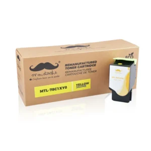Moustache Remanufactured Lexmark 78C1XY0 Yellow Extra High Yield Toner Cartridge
