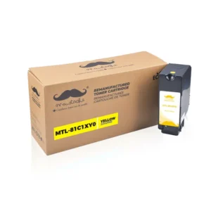 Moustache Remanufactured Lexmark 81C1XY0 Yellow Extra High Yield Toner Cartridge