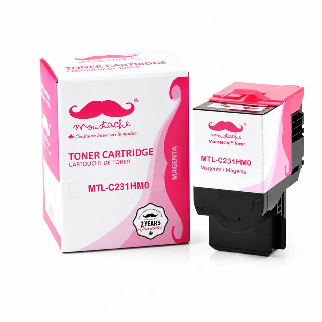 Moustache Remanufactured Lexmark C231HM0 Magenta High Yield Toner Cartridge