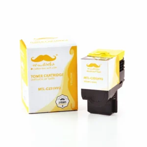 Moustache Remanufactured Lexmark C231HY0 Yellow High Yield Toner Cartridge