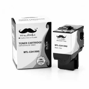 Moustache Remanufactured Lexmark C241XK0 Black Extra High Yield Toner Cartridge