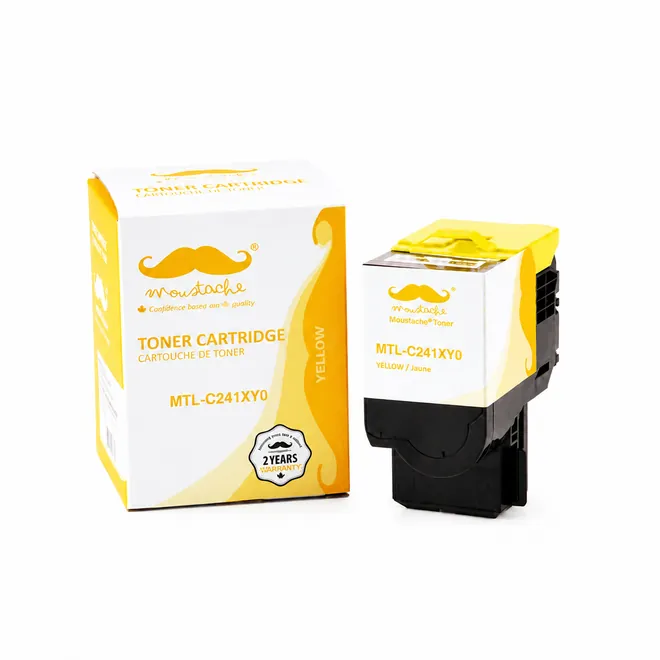 Moustache Remanufactured Lexmark C241XY0 Yellow Extra High Yield Toner Cartridge