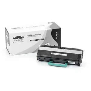 Moustache Remanufactured Lexmark X264A11G Black Toner Cartridge