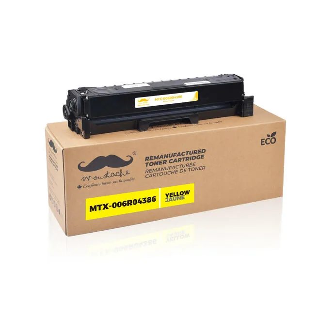 Moustache Remanufactured Xerox 006R04386 Yellow Toner Cartridge