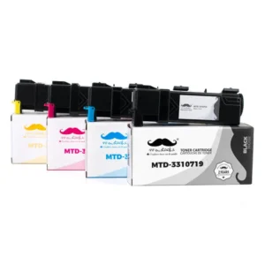 Moustache Compatible Dell 331-0716 331-0717 331-0718 331-0719 BK/C/M/Y High Yield Toner Cartridge Combo