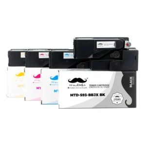Moustache Compatible Dell 593-BBJX 593-BBJU 593-BBJV 593-BBJW BK/C/M/Y Toner Cartridge Combo