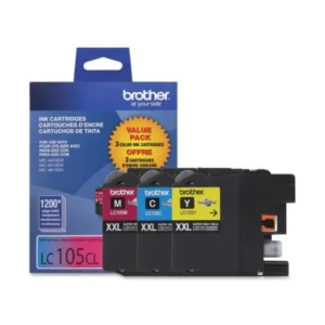 Original Brother LC105 C/M/Y Extra High Yield Ink Combo