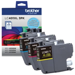 Original Brother LC401XL C/M/Y High Yield Ink Combo