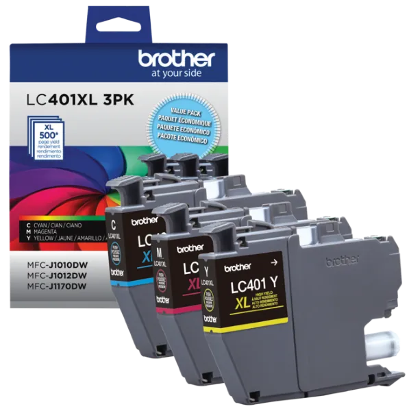 Original Brother LC401XL C/M/Y High Yield Ink Combo