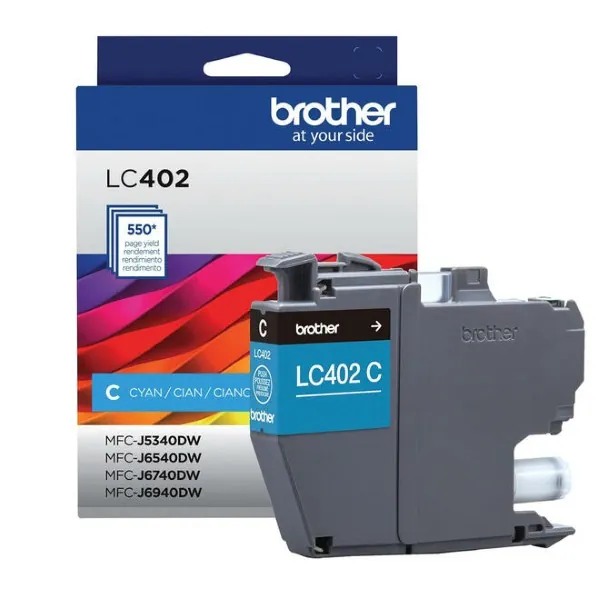 Original Brother LC402C Cyan Ink