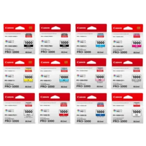 Original Canon PFI-1000 MBK/PBK/C/M/Y/PC/PM/GY/PGY/R/B/CO Ink Cartridge Combo
